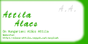 attila alacs business card